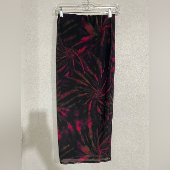 AFRM spiral print stretchy size XS Black Pink combo NWOT - Picture 5 of 6